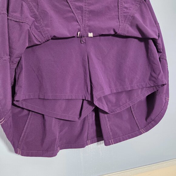 Athleta Whatever Size 4P Deep Purple Pleated Summer Casual Skort - Picture 4 of 11